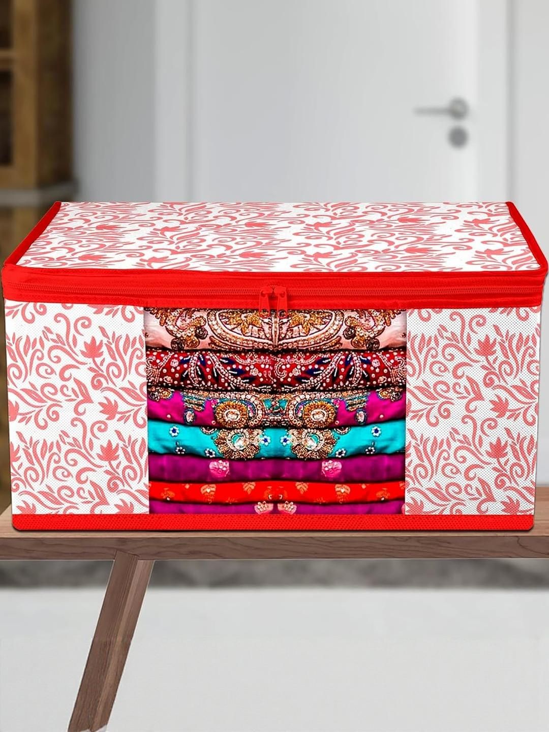 AMAK INC Red Fabric Multi-Utility Wardrobe Organisers-picture-15
