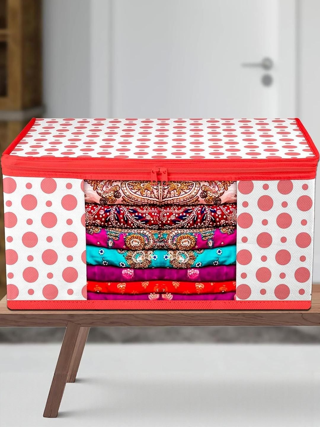 AMAK INC Red Fabric Multi-Utility Wardrobe Organisers-picture-8