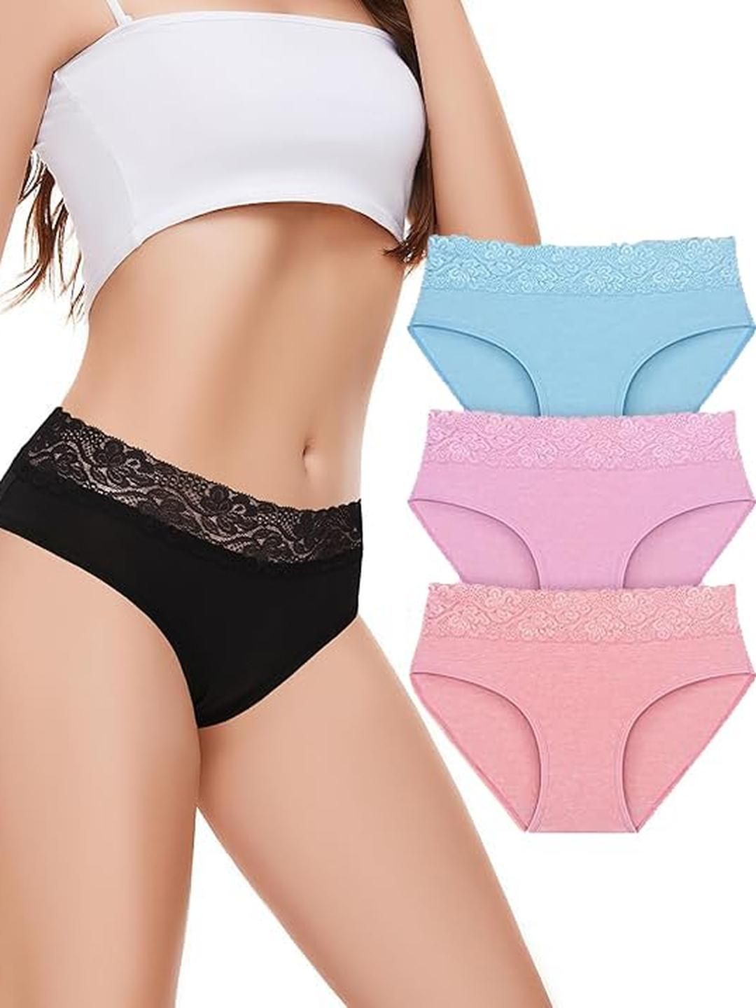 Nicsy Set of 3 Mid-Rise Hipster Briefs-picture-21