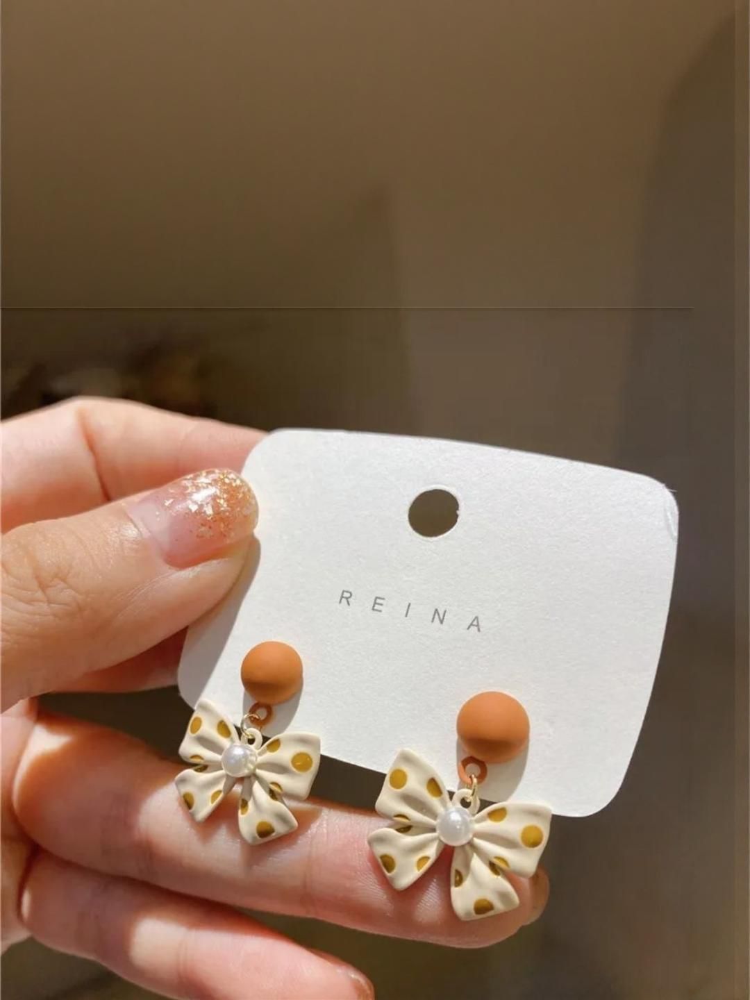 Estailo fashion Artificial Beaded Quirky Drop Earrings-picture-30