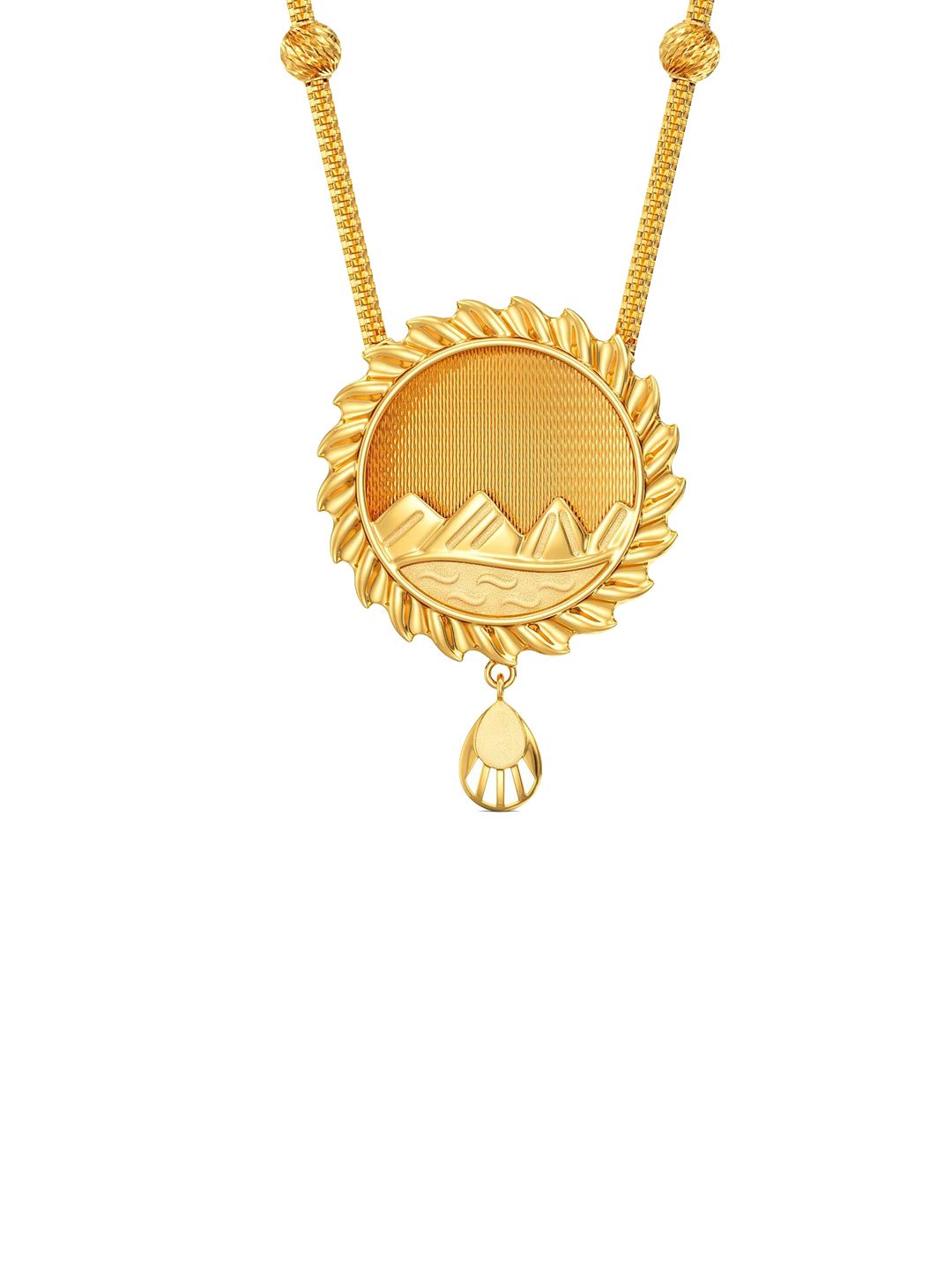 Joyalukkas 22KT Delightful Gold Sunshine Necklace Gold -10.82 g-picture-16