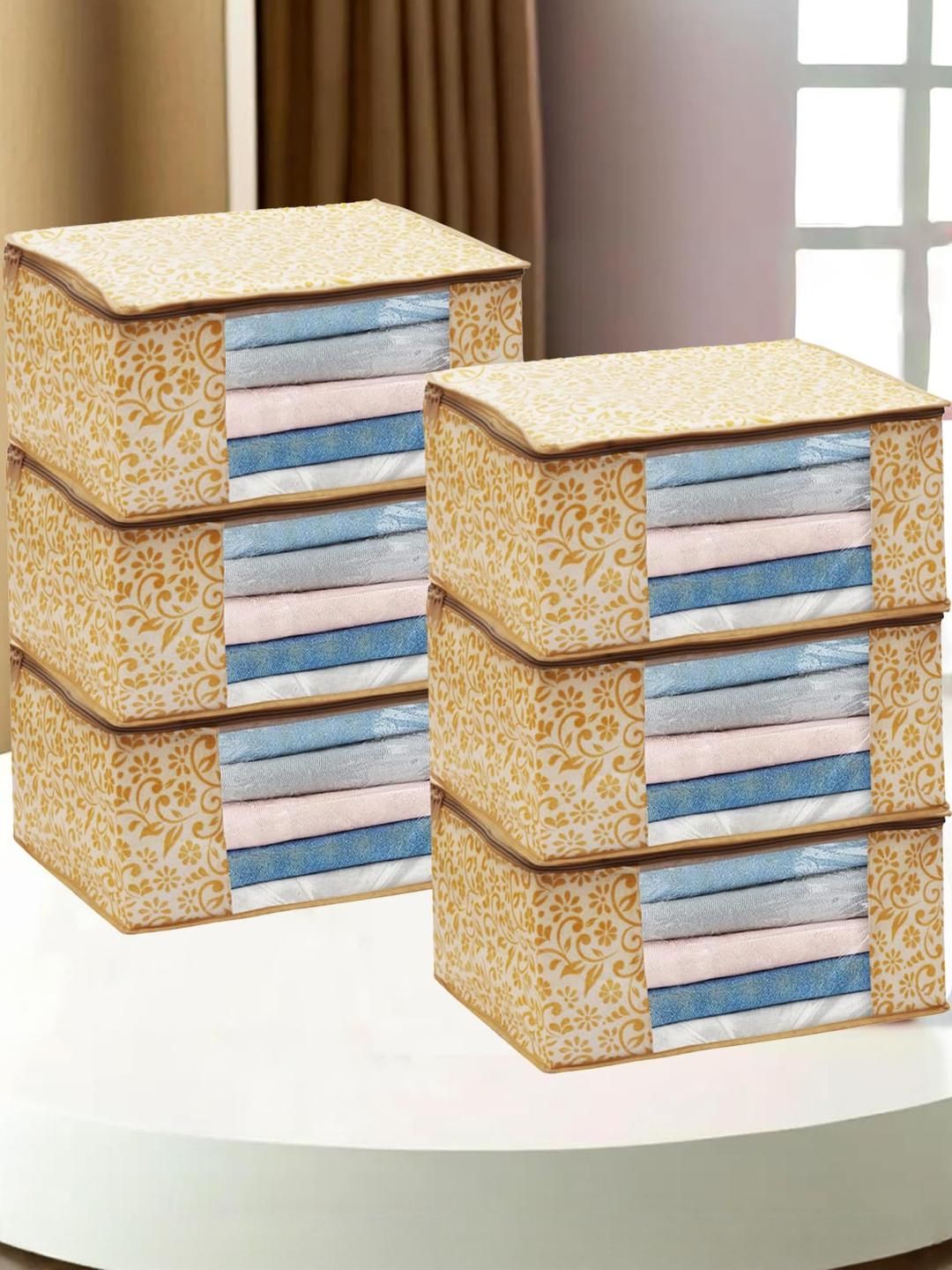 AMAK INC Beige Fabric Multi-Utility Wardrobe Organisers-image-18