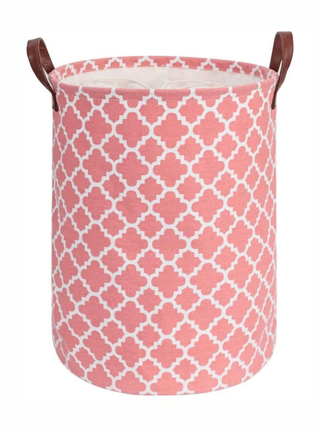 FAVRIA Pink & White Printed Foldable Laundry Bag 48 L-picture-13