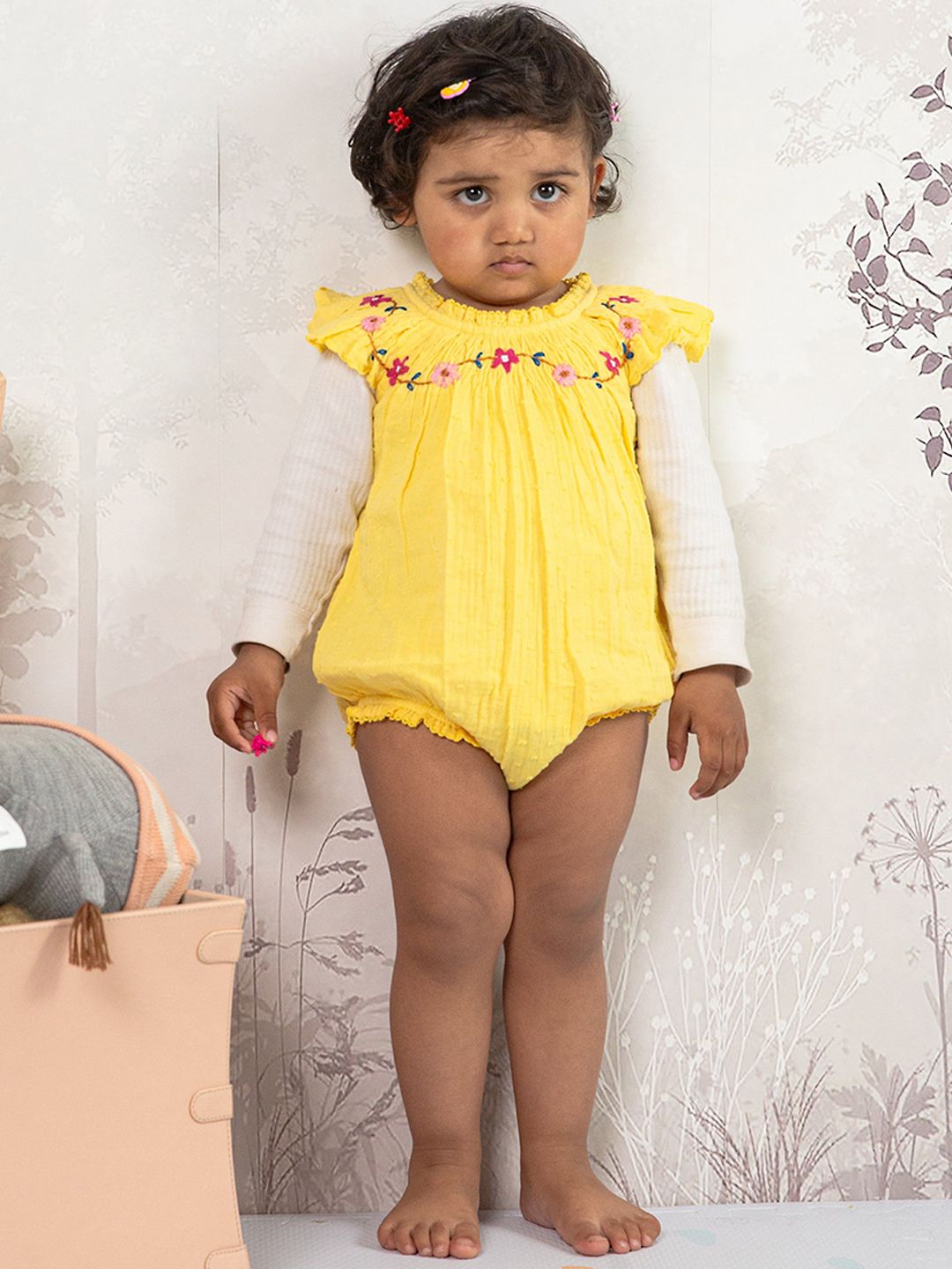 THE BABY TRUNK Infant-Girls Pack Of 2 Printed Organic Cotton Baby Apparel Gift Set-picture-19