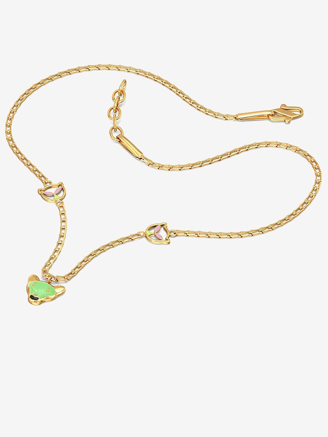 Joyalukkas Girls 22KT Fox Small Flat Cable Necklace Gold-7.274 g-image-18