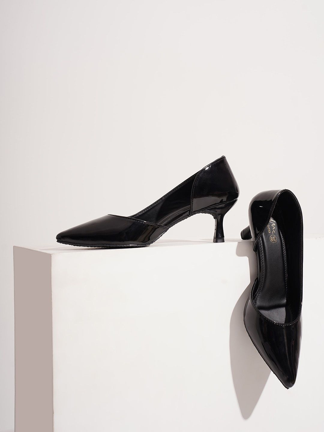Froh Feet Pointed Toe Kitten Pumps-picture-13