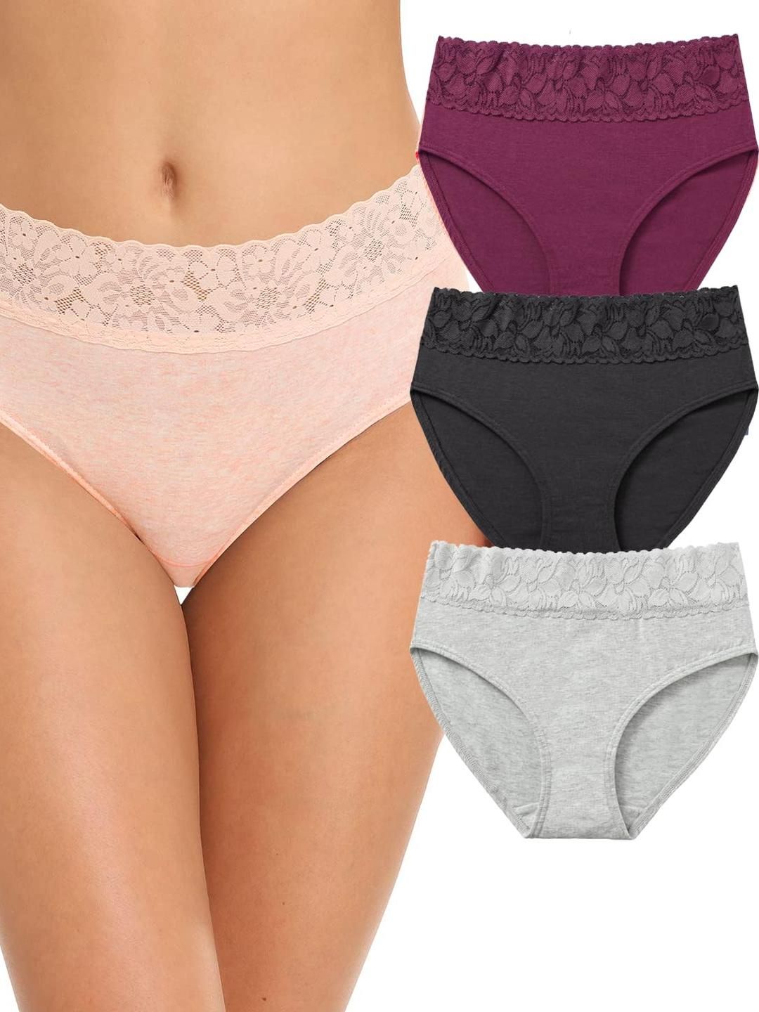 Nicsy Set of 3 Mid-Rise Hipster Briefs-picture-38