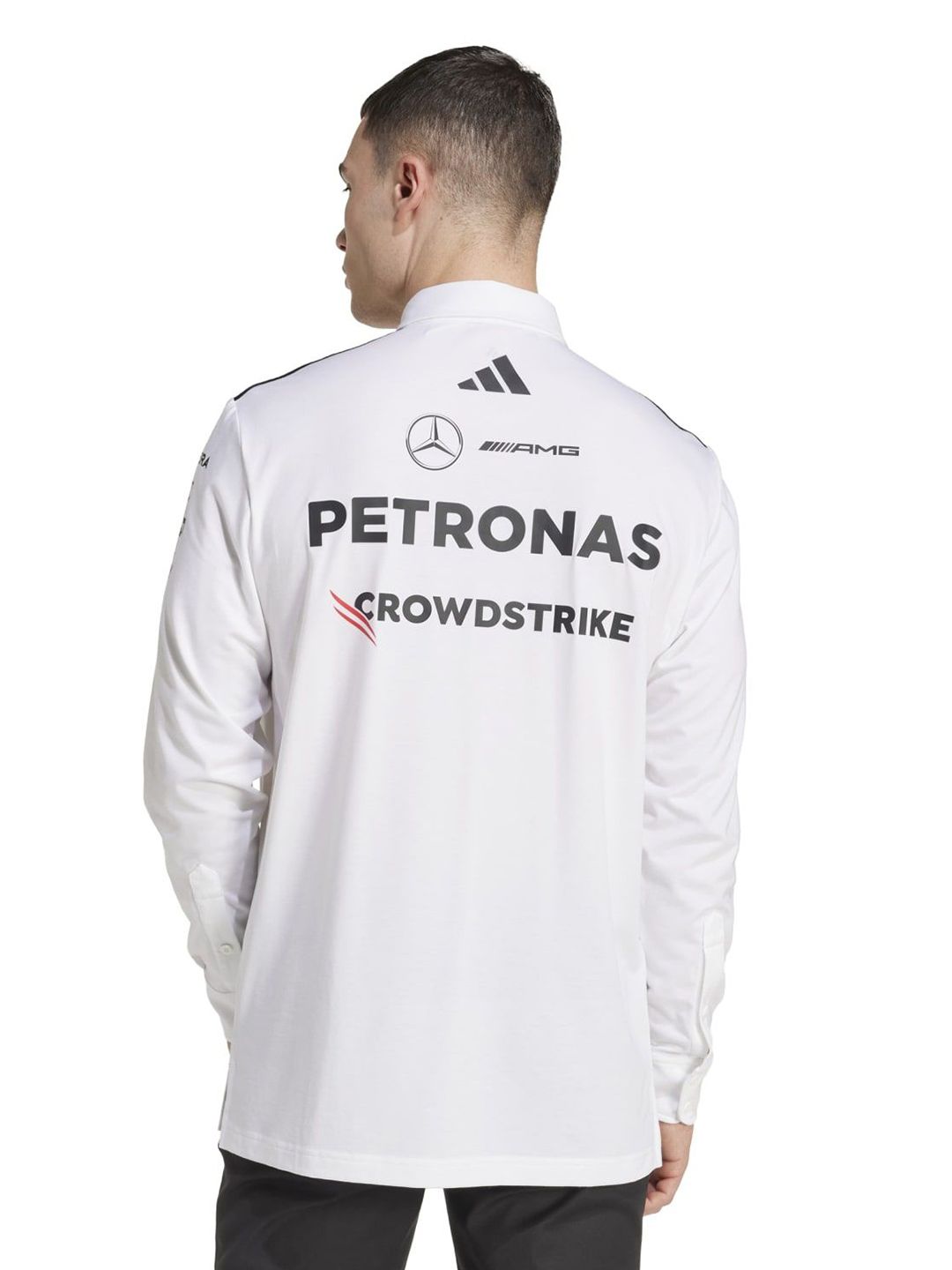 ADIDAS Mercedes-AMG Petronas Formula One Team Printed Polo Collar T-Shirt-picture-11