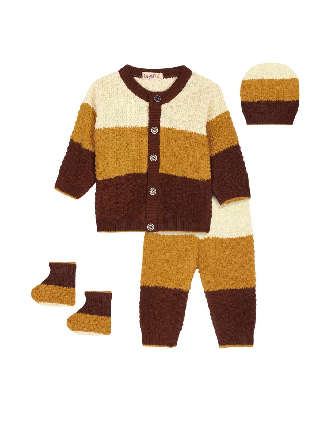 toyific Kids Coffee Brown Sweaters-picture-32