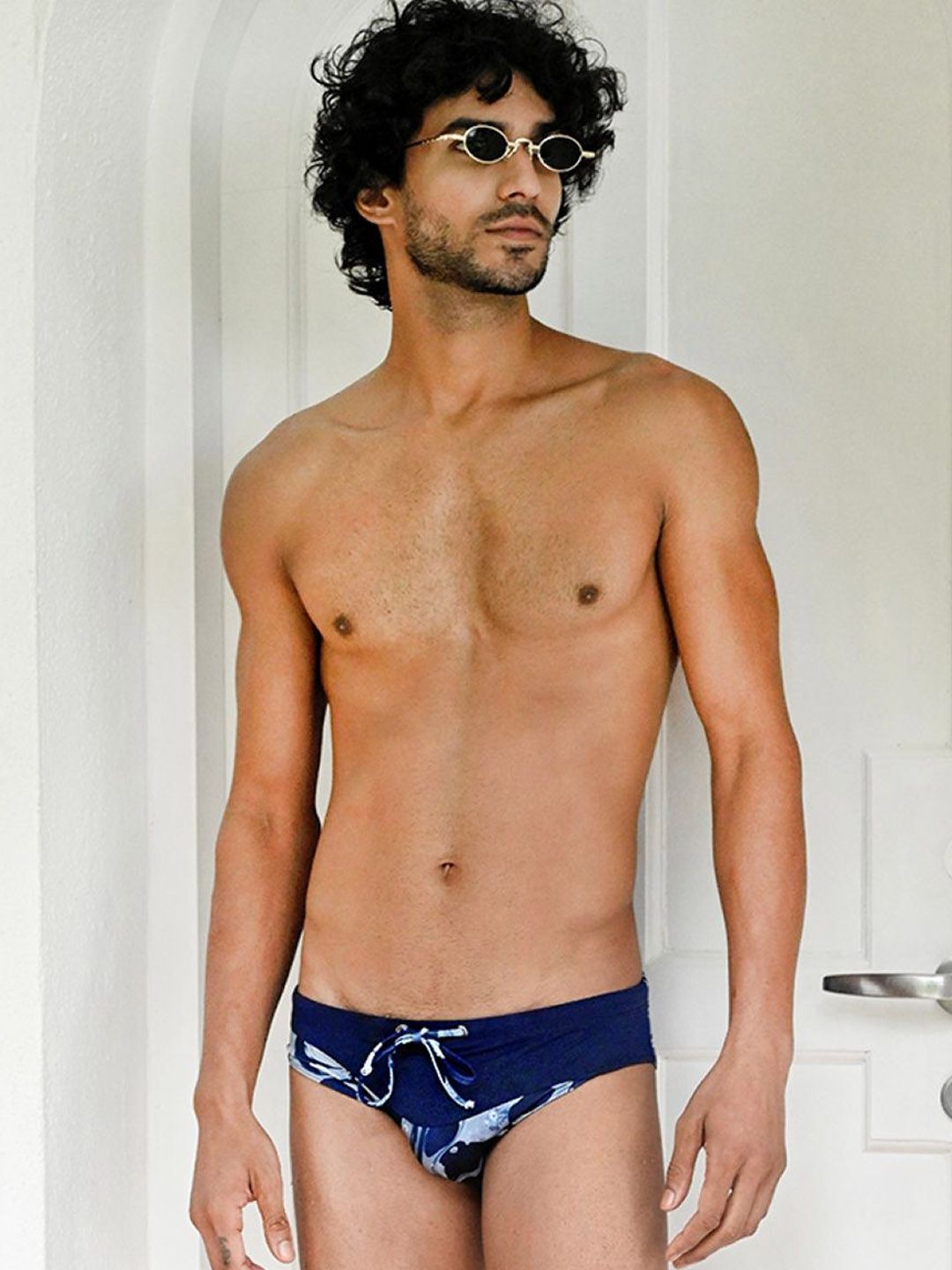 TROVE - 365 Days of Summer Cut & Sew two tones Swim breifs In Imprints-image-32