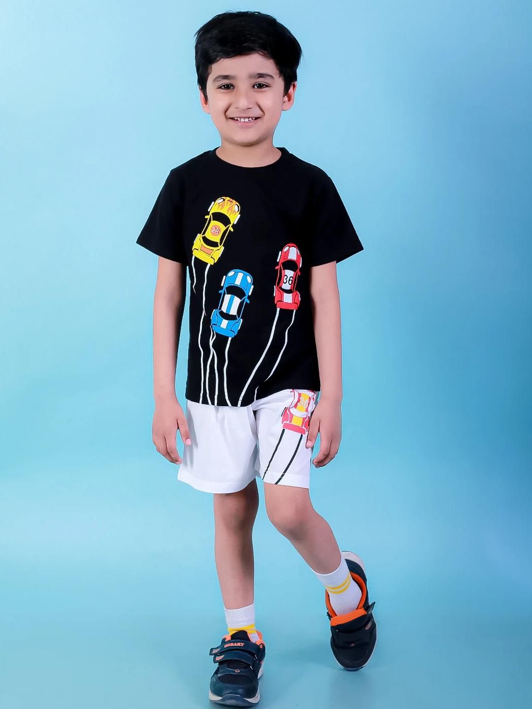 CHANDRIKA Boys Black Clothing Set-picture-47