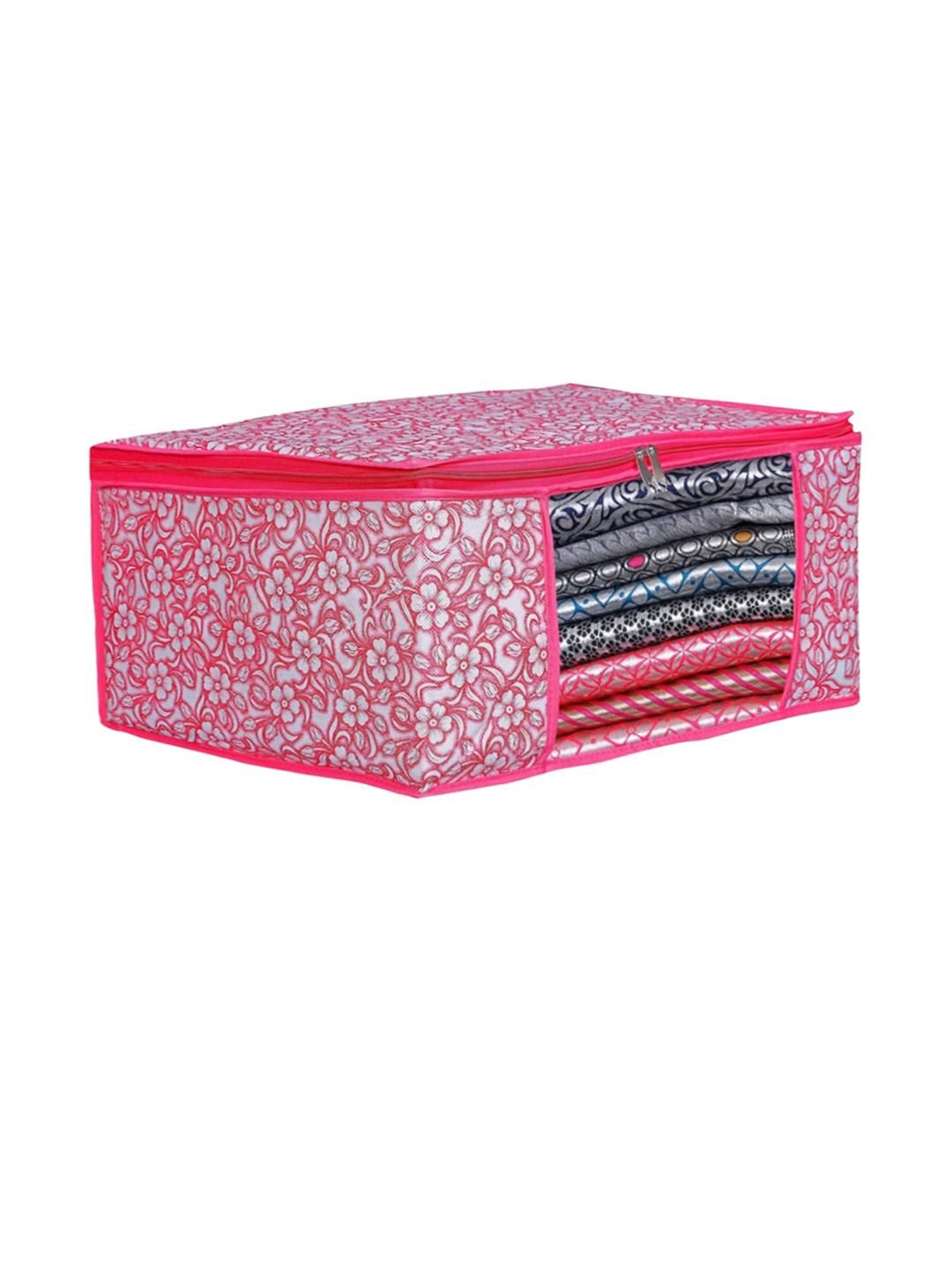 AMAK INC Pink Fabric Multi-Utility Wardrobe Organisers-picture-32