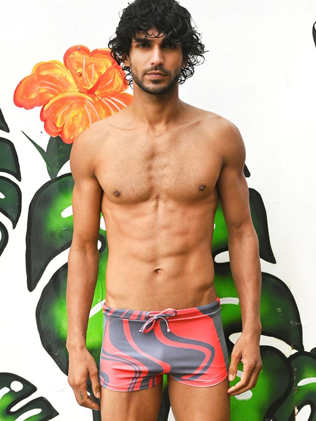 TROVE - 365 Days of Summer Swim Trunk in Corallium Rubrum Abstaract Print-picture-17