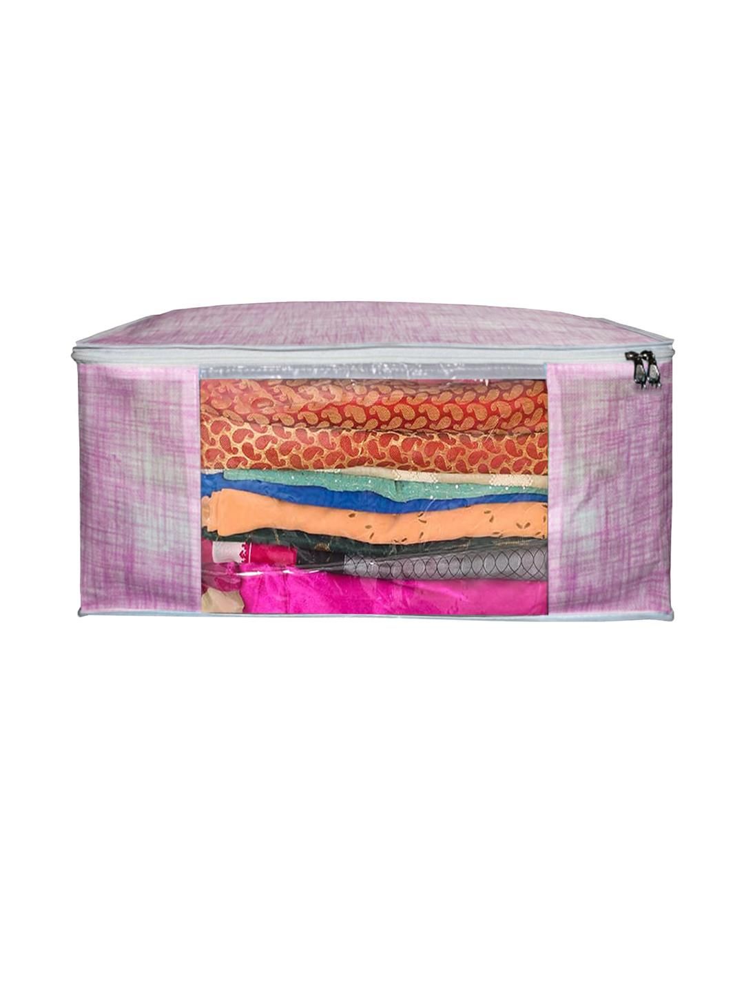AMAK INC Pink Fabric Multi-Utility Wardrobe Organisers-picture-39