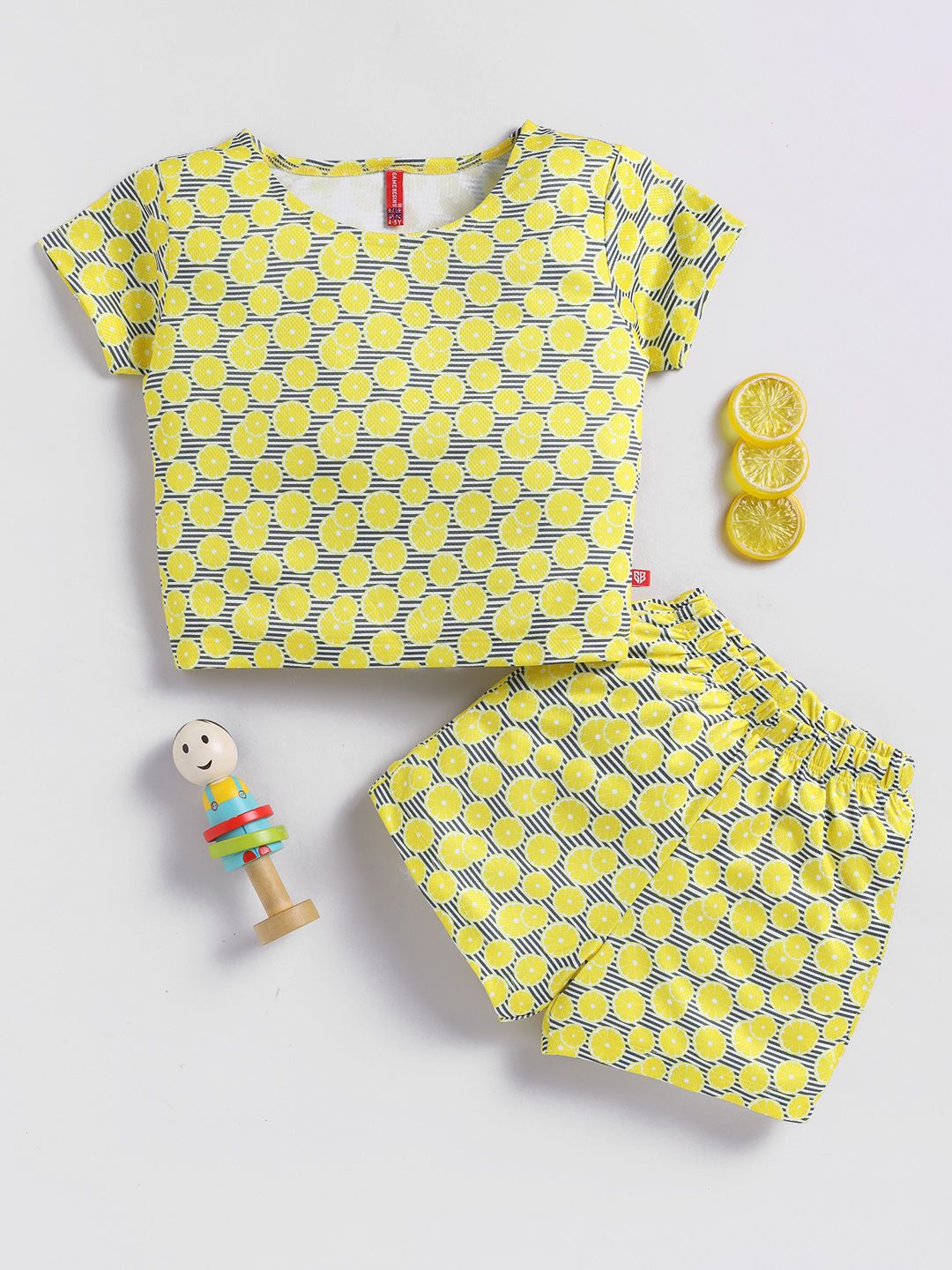 Here&Now X Game Begins Girls Printed T-shirt with Shorts-picture-34