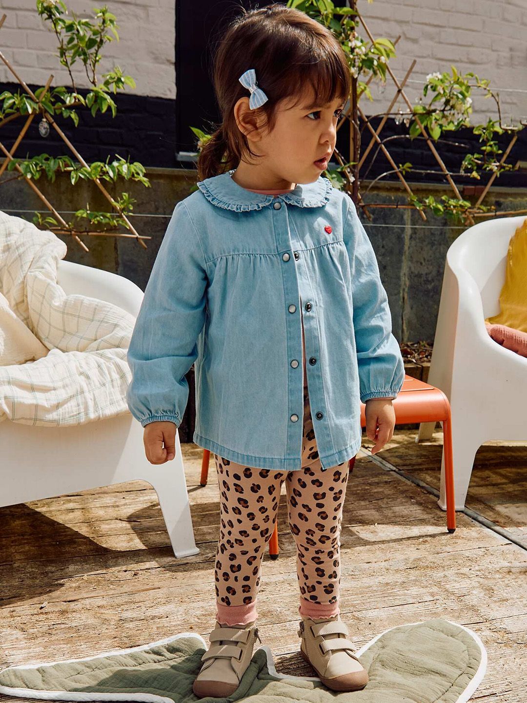 KIABI Infant Girls Mid Rise Ankle-Length Leggings-picture-32