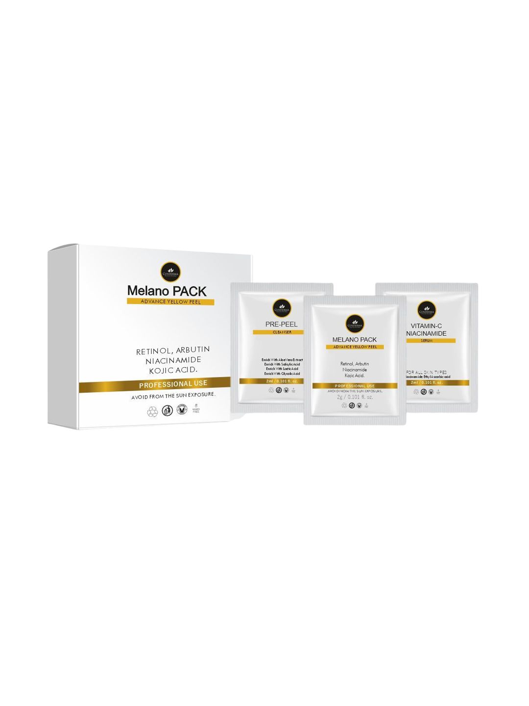 COSDERMA Advance Yellow Peel & Depigmentation Melano Pack - 6g-image-13