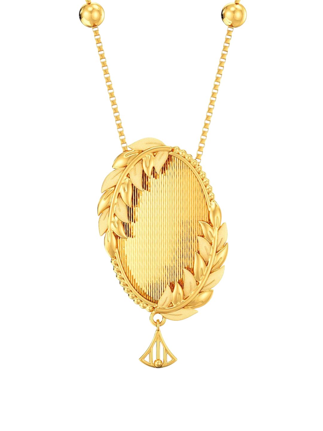 Joyalukkas The Round Leaflet Gold Necklace - 8.42 gms-picture-4