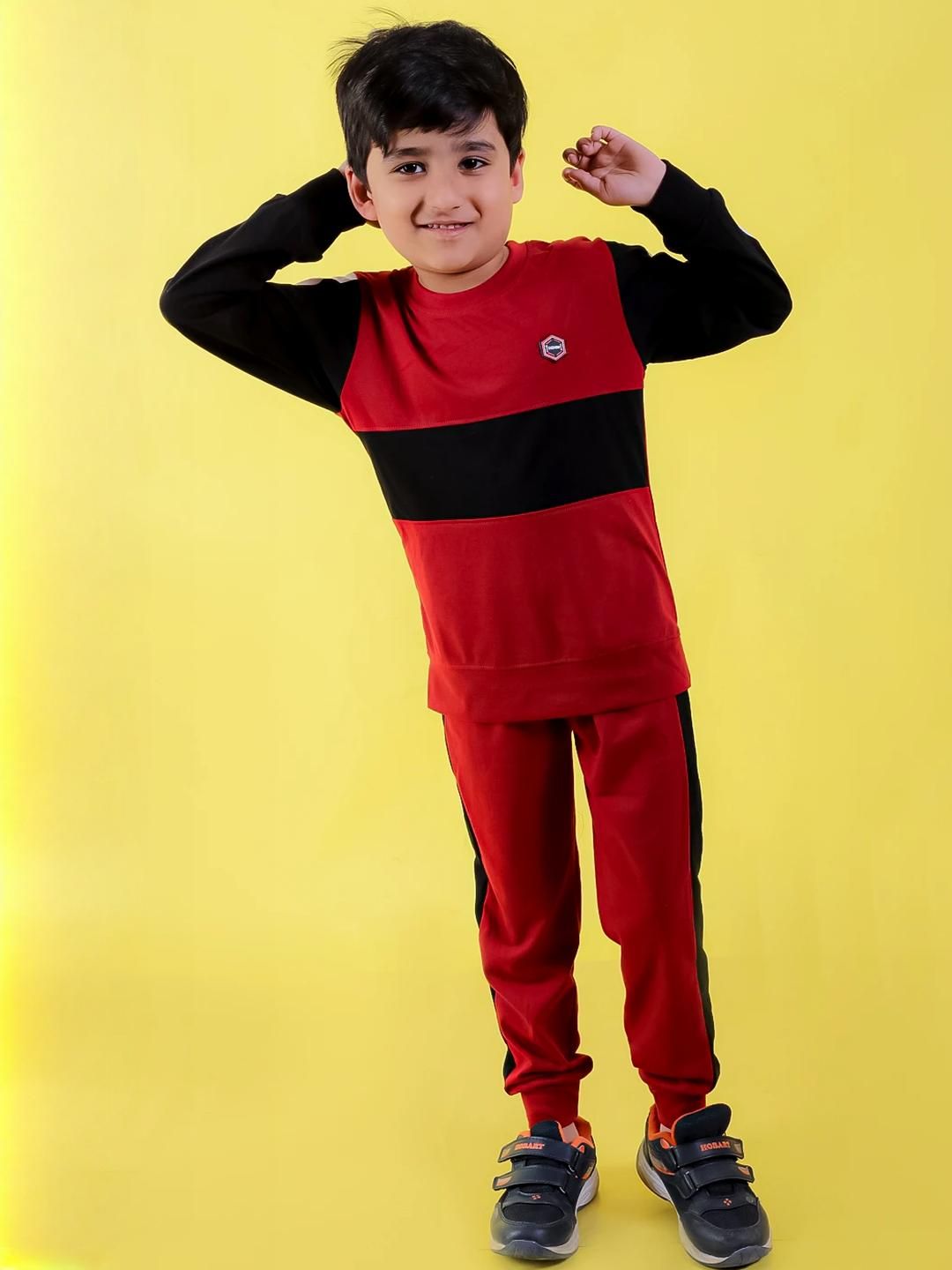 CHANDRIKA Boys Maroon Clothing Set-picture-11