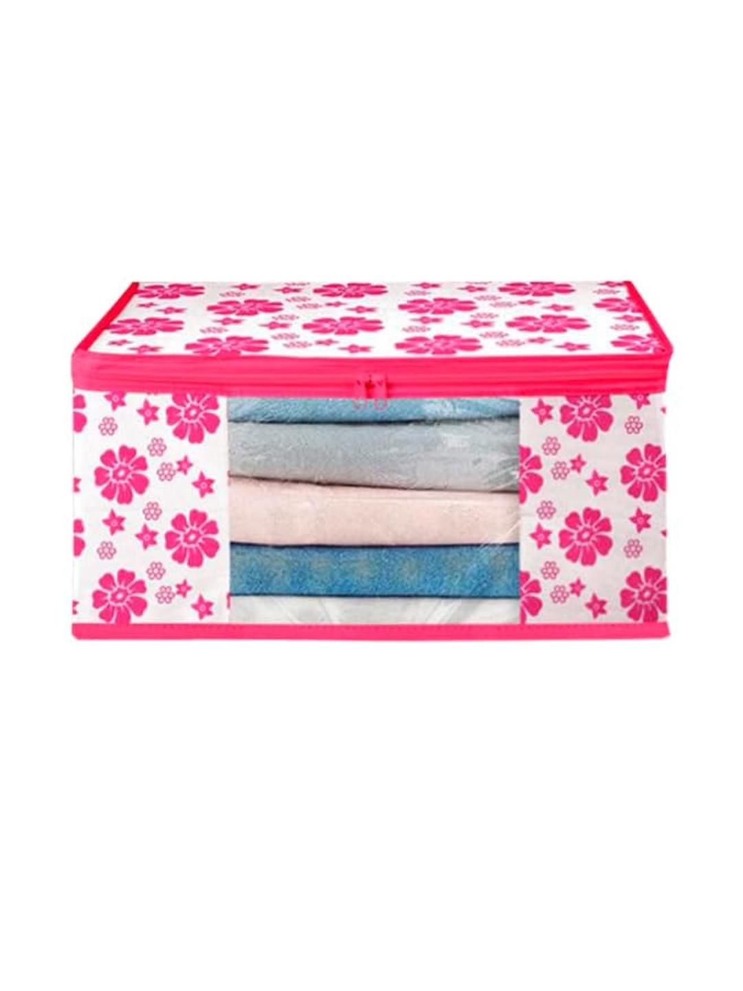 AMAK INC Pink Fabric Multi-Utility Wardrobe Organisers-picture-38