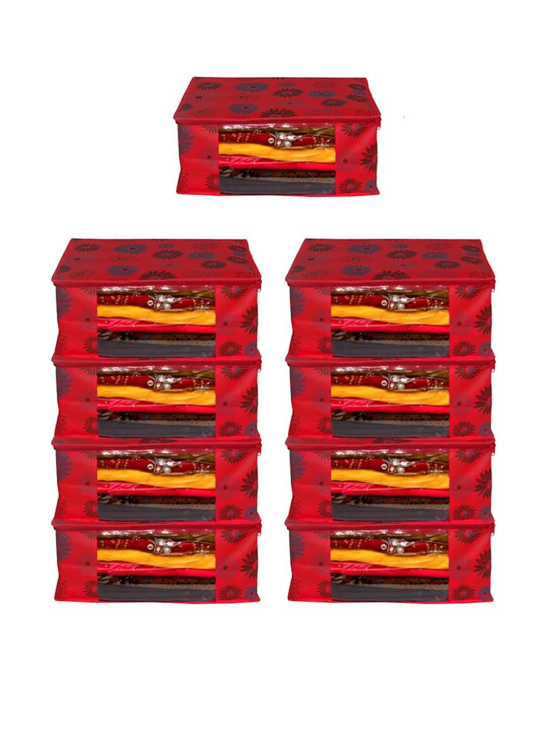 AMAK INC Red Fabric Multi-Utility Wardrobe Organisers-picture-23