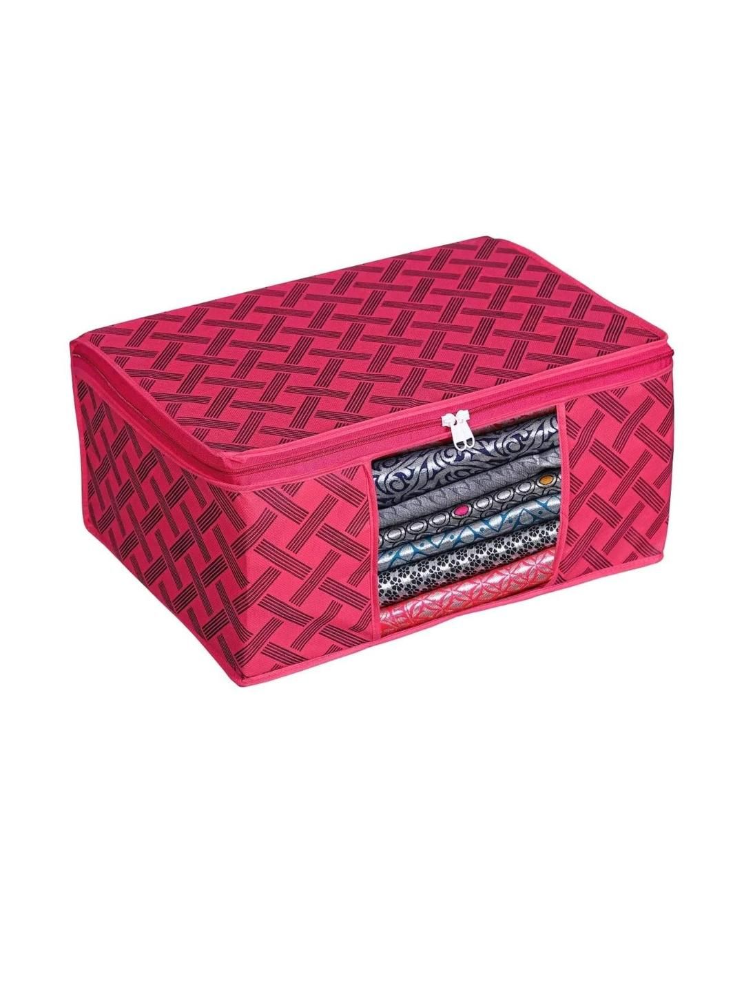 AMAK INC Red Fabric Multi-Utility Wardrobe Organisers-picture-36