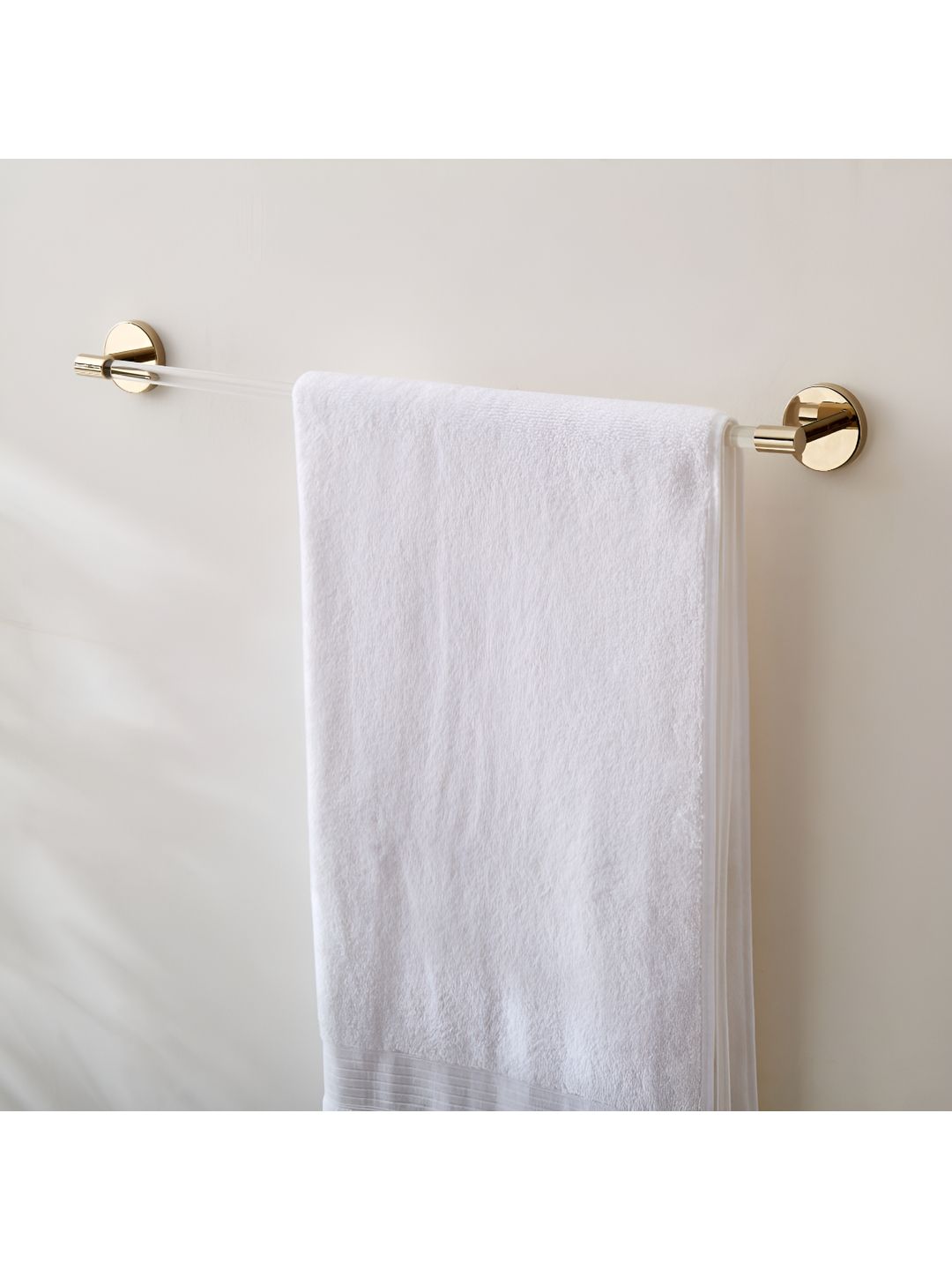 Home Centre Opulence Royale Gold-Toned & Transparent Towel Holder-picture-56