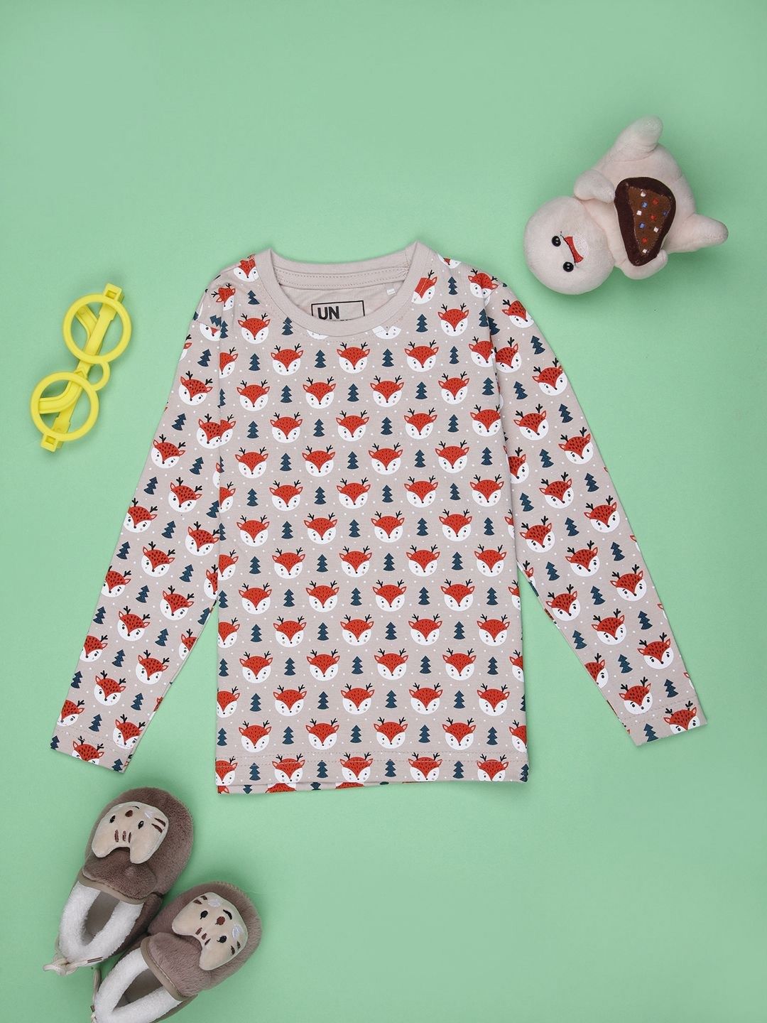 V-Mart Boys Abstract Printed Cotton Round Neck T-shirt-picture-44