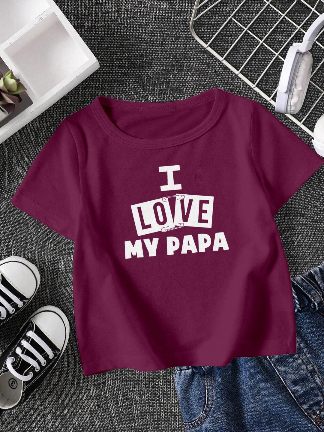 FIONAA TRENDZ Kids Maroon Tshirts-image-40