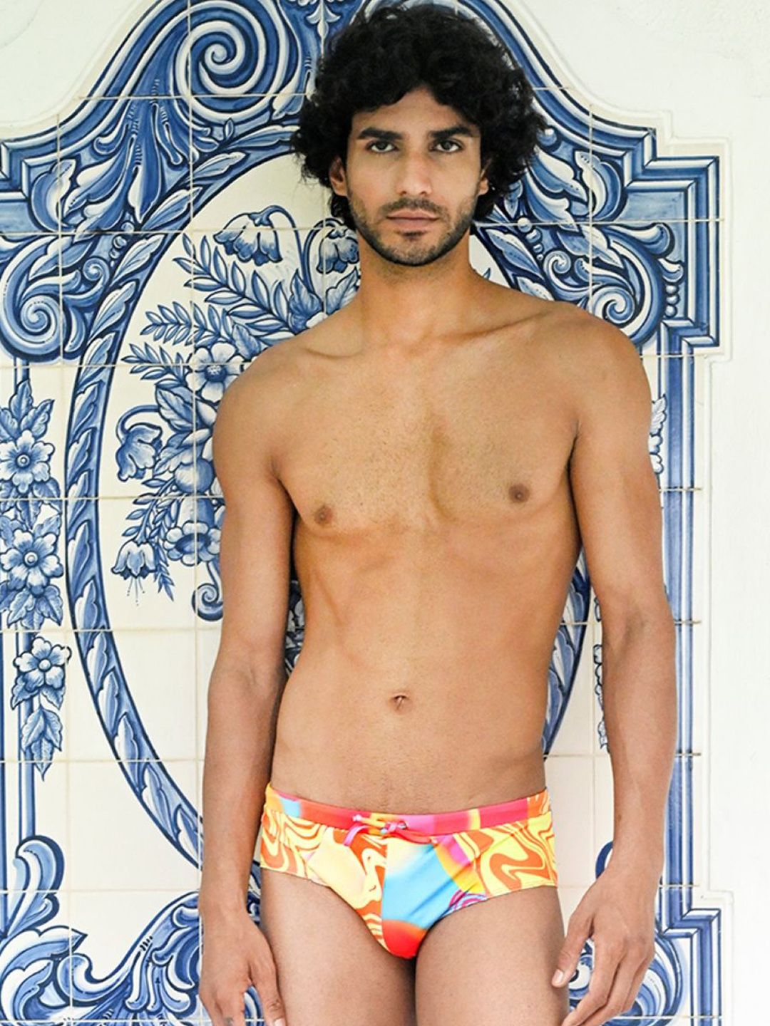 TROVE - 365 Days of Summer Basic Swim Briefs with Nu Rave Print-image-34