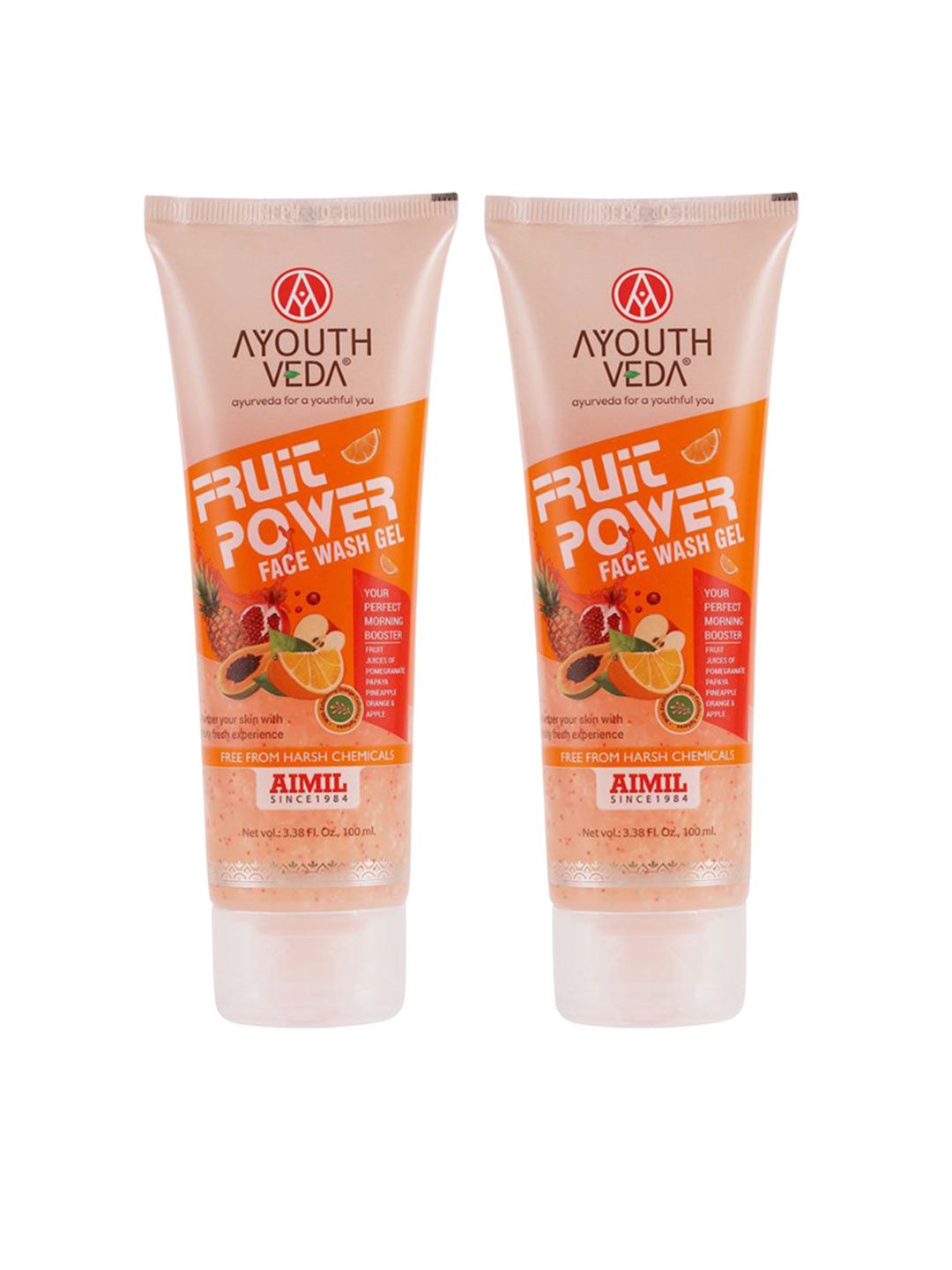 AYOUTHVEDA Set Of 2 Fruit Face Wash 100 ml Each-image-10