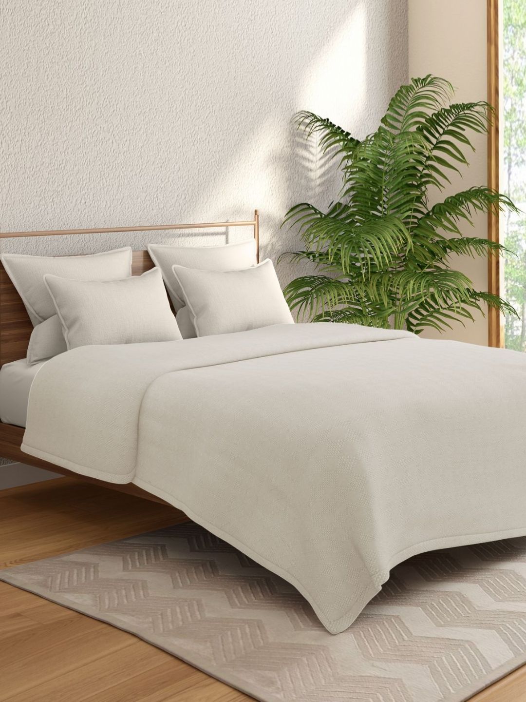 Portico Serenity Touch 144 TC Cotton Bamboo Double Bed Blanket-image-14