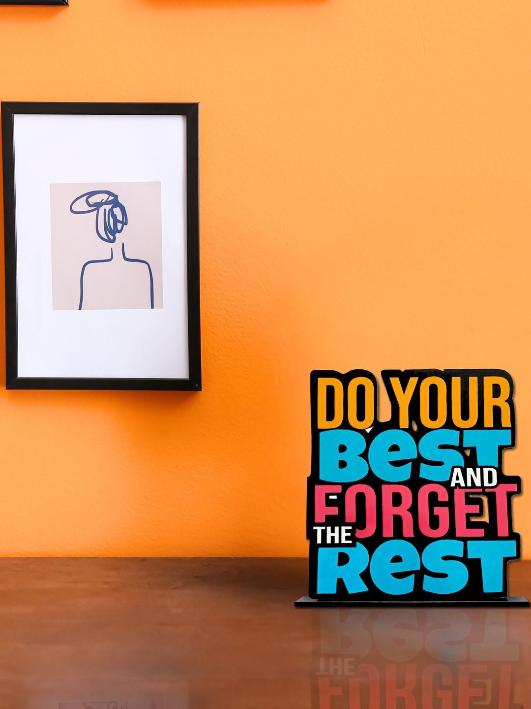 POSITIVE VIBE LIFESTYLE Motivational Quote Wooden Table Top Decor-picture-18