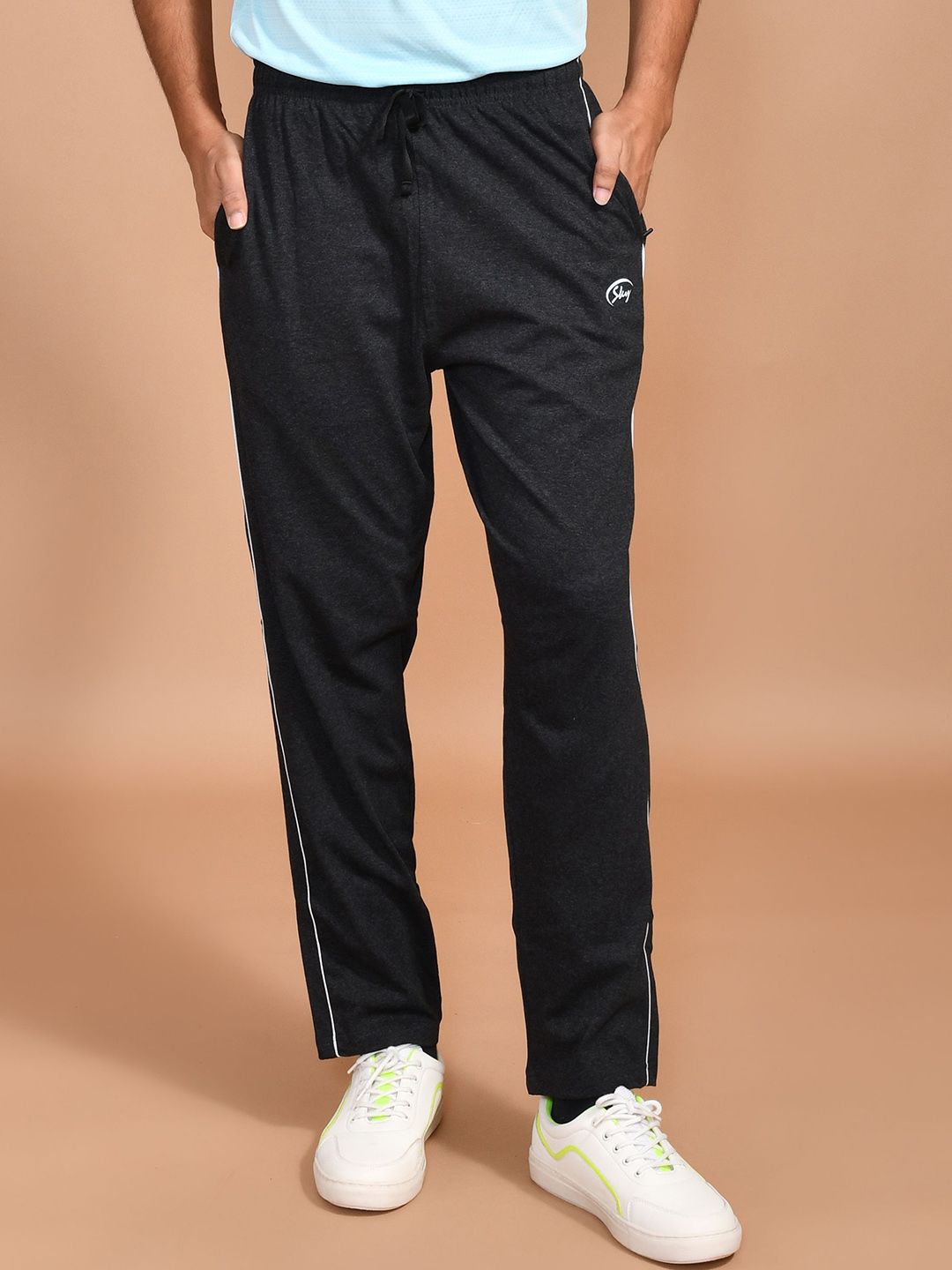 SKYKNIT Men Relaxed-Fit Cotton Track Pants-picture-20