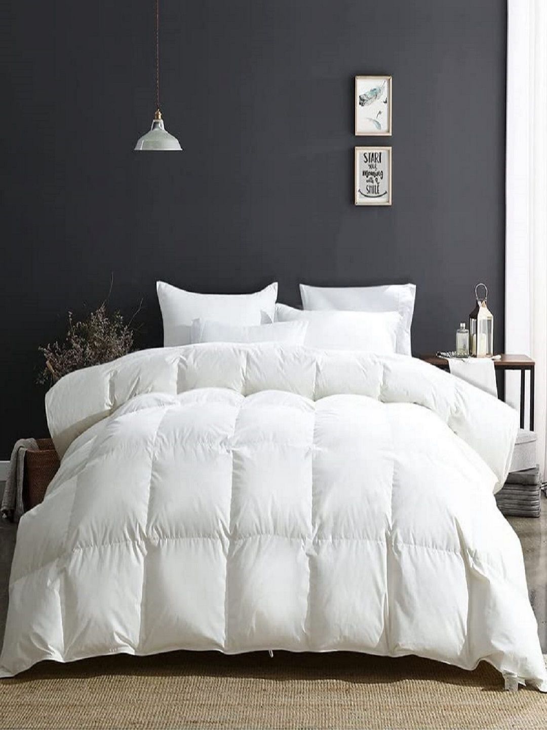 CHICERY White Heavy Winter 300 GSM Double Bed Comforter