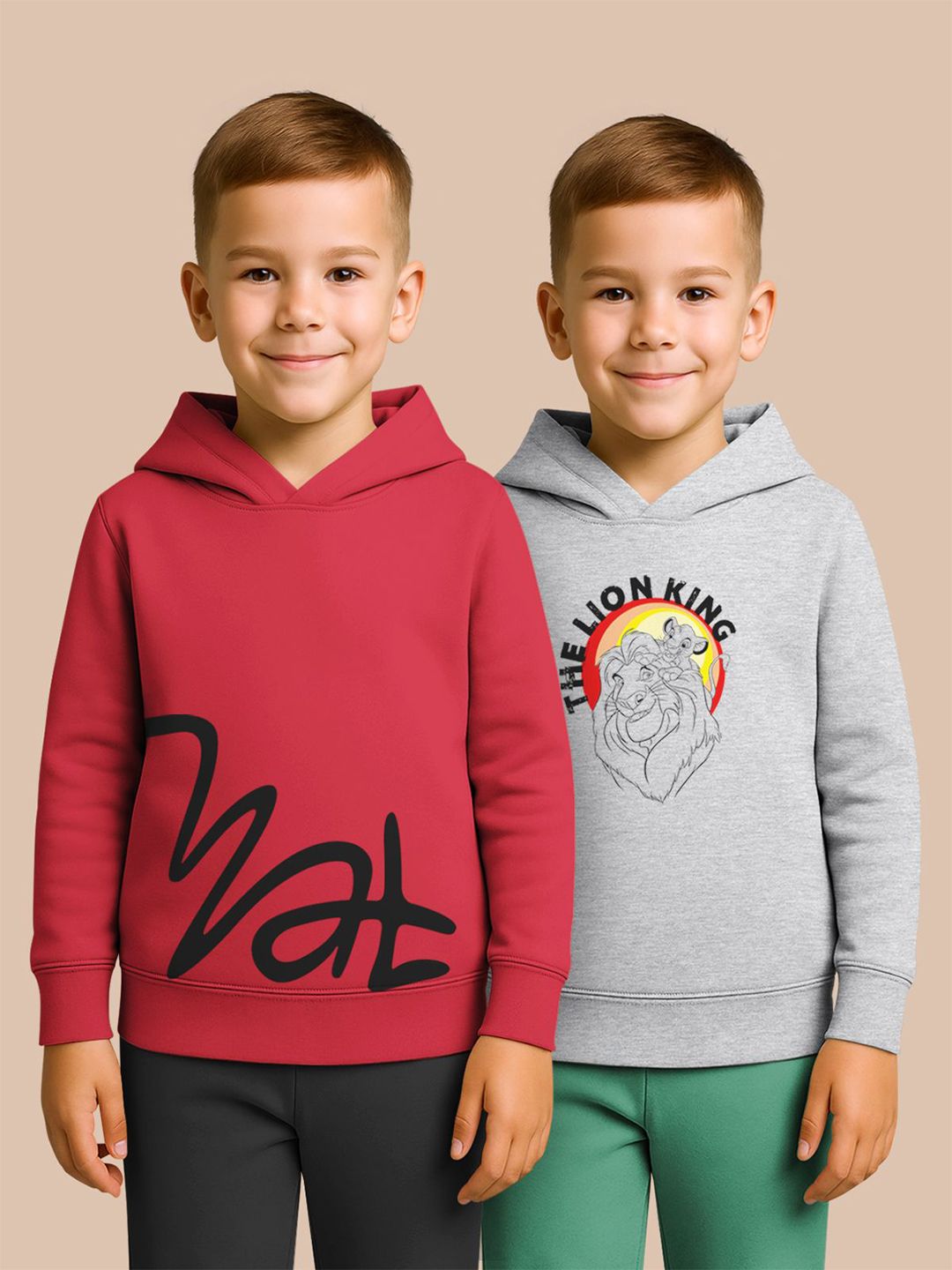HELLCAT Boys Pack of 2 Printed Hooded Sweatshirt-image-14