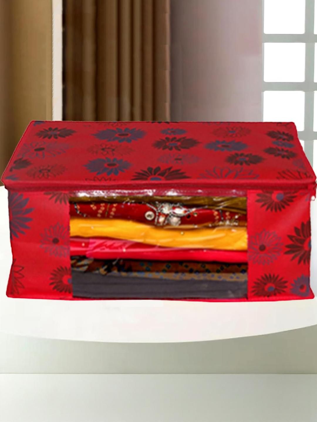 AMAK INC Red Fabric Multi-Utility Wardrobe Organisers-picture-25