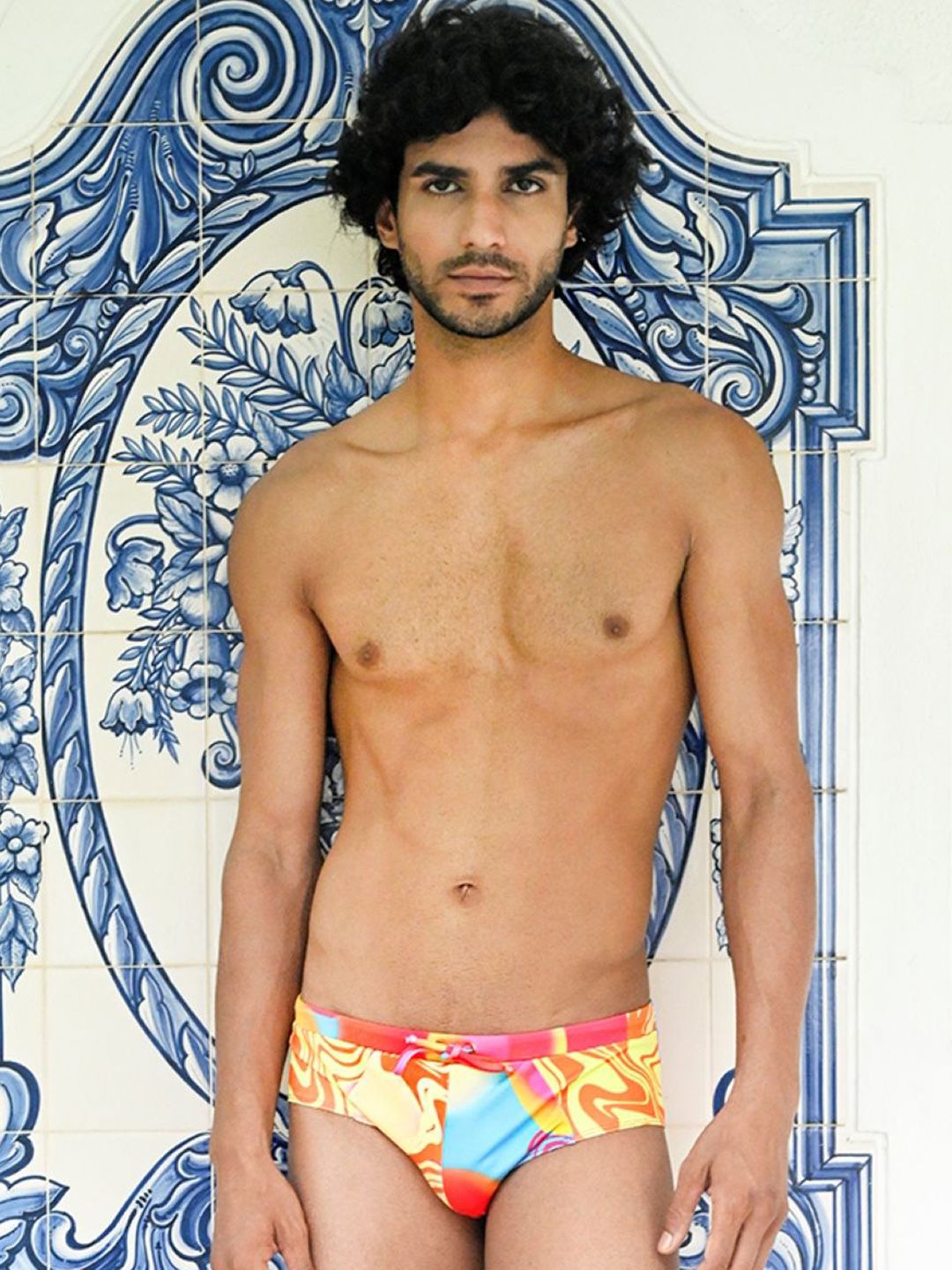 TROVE - 365 Days of Summer Basic Swim Briefs with Nu Rave Print-image-48