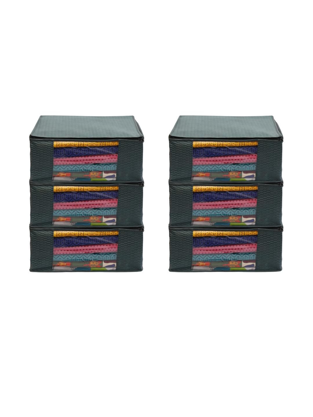 AMAK INC Green Fabric Multi-Utility Wardrobe Organisers-picture-16