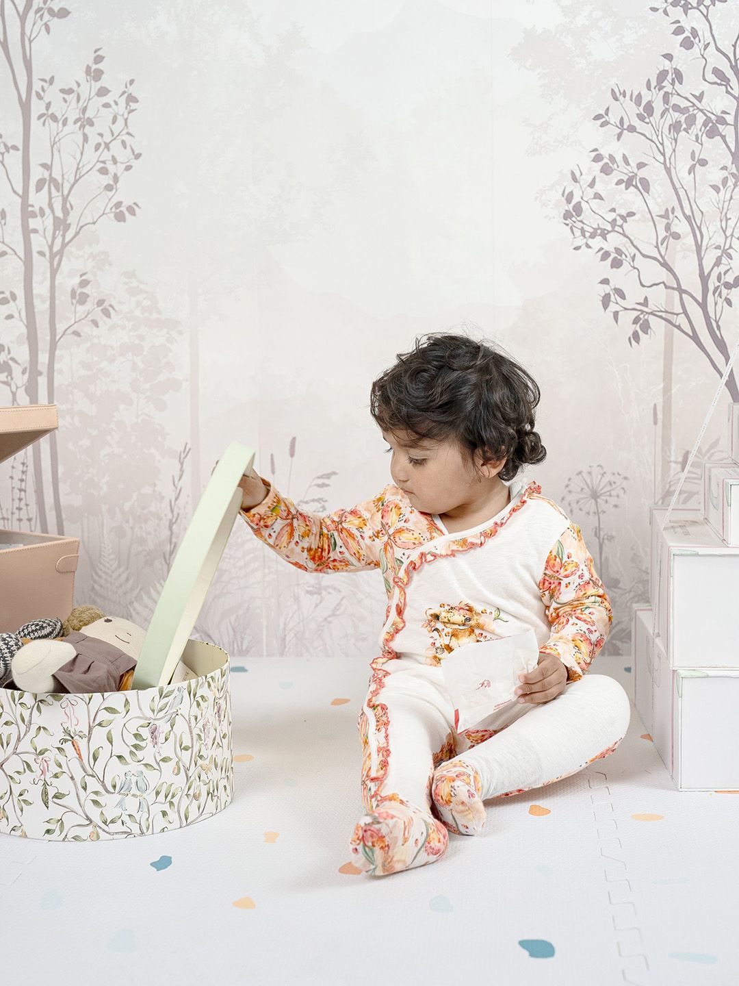 THE BABY TRUNK Infants Pack Of 2 Printed Organic Pure Cotton Baby Apparel Gift Set-picture-34