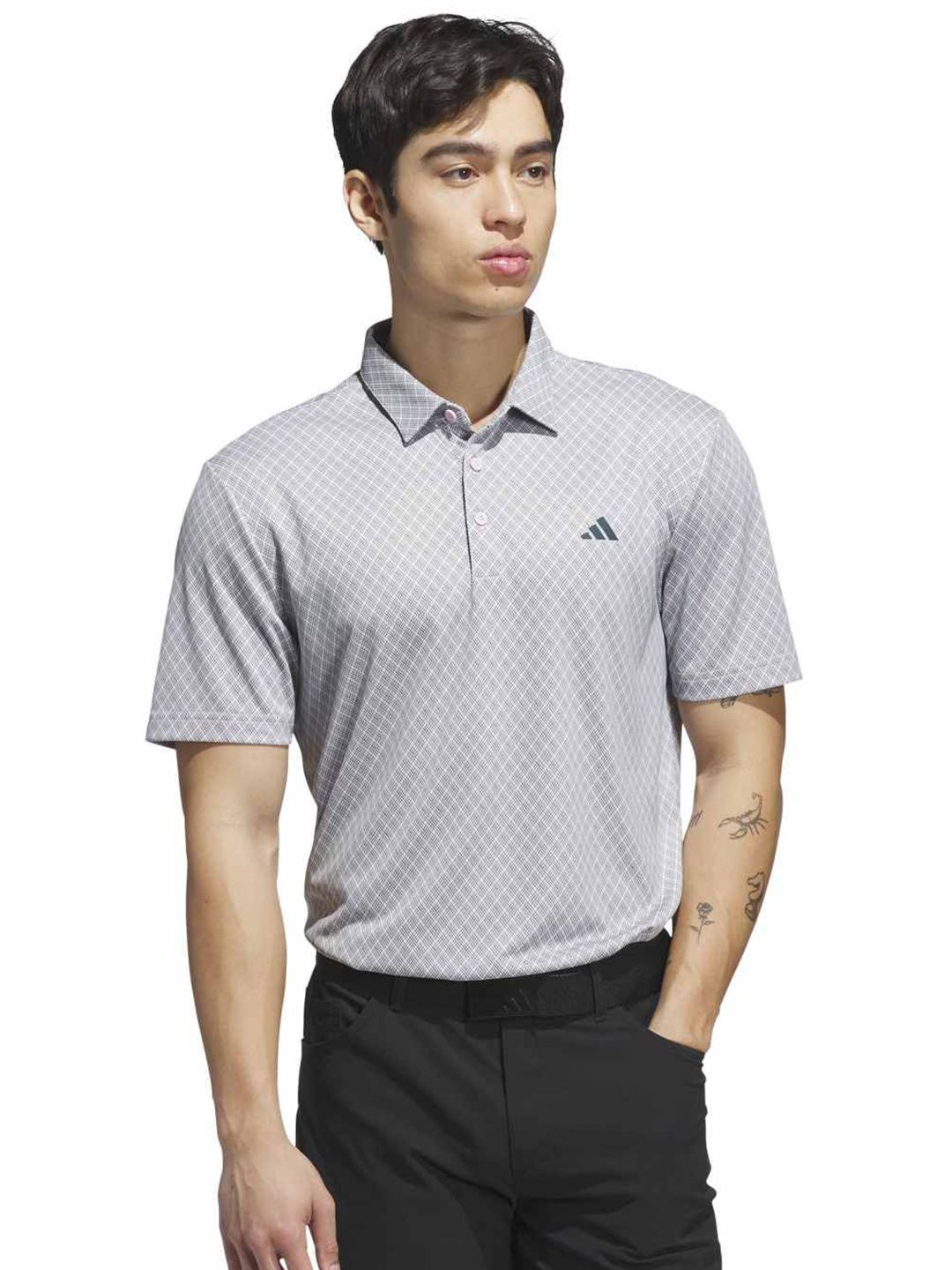 ADIDAS Core Allover Print Polo Shirt-image-7