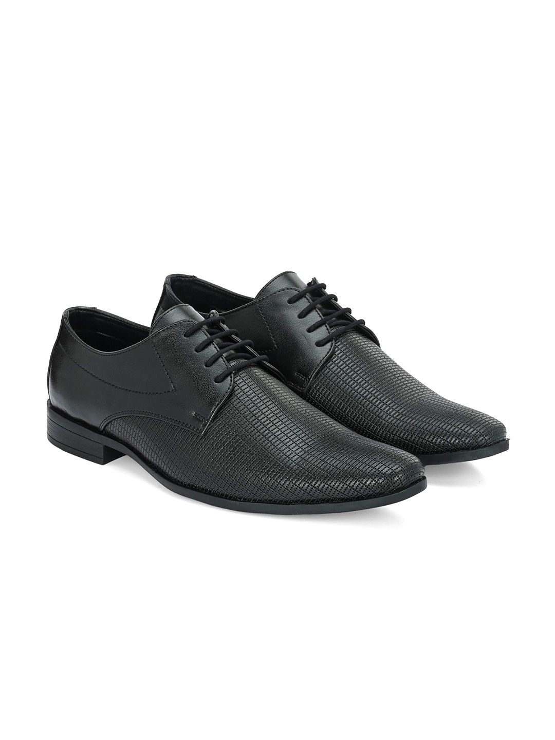 HERE&NOW Men Textured Formal Derbys-picture-33