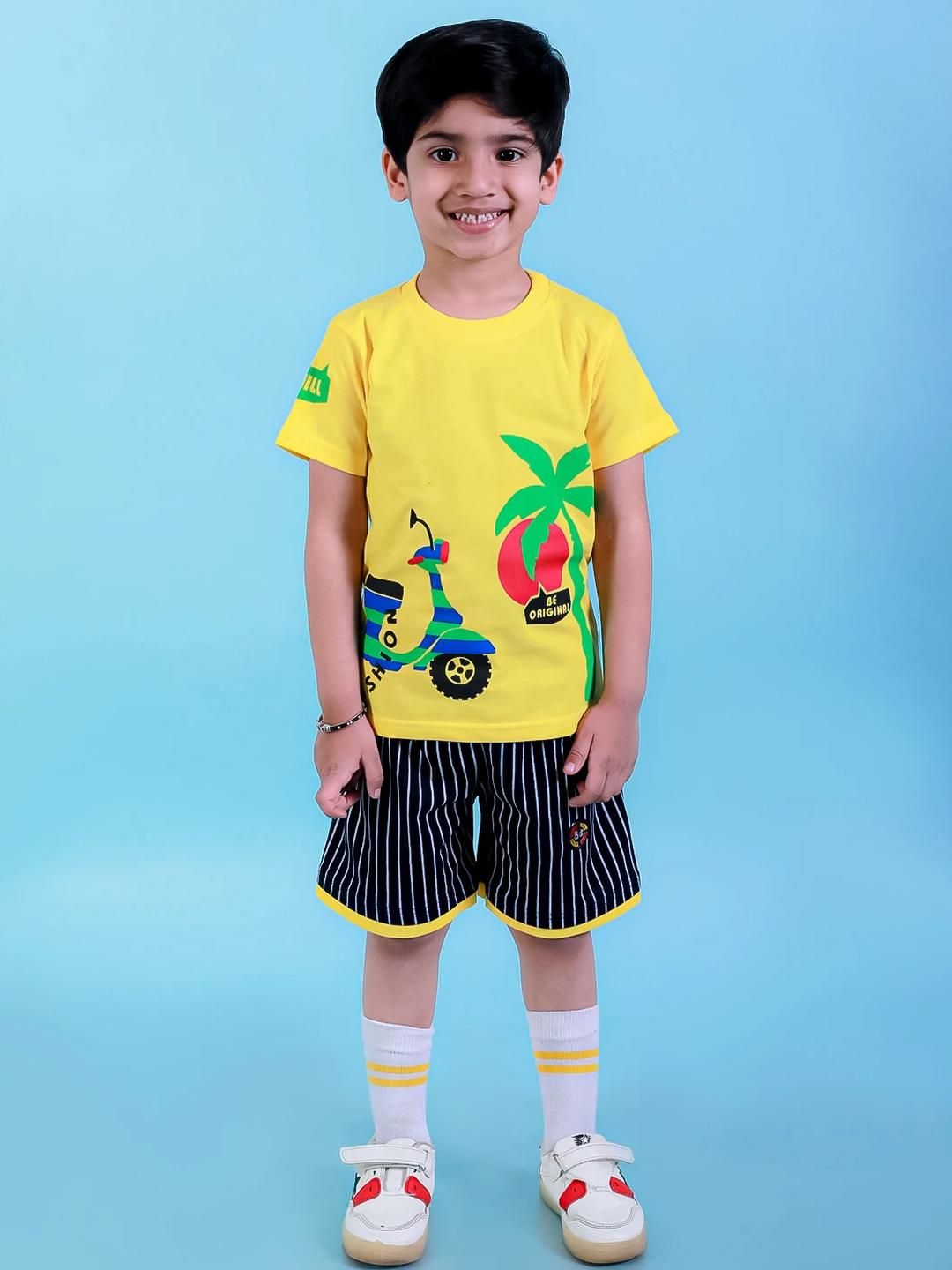 CHANDRIKA Boys Yellow Clothing Set-picture-41