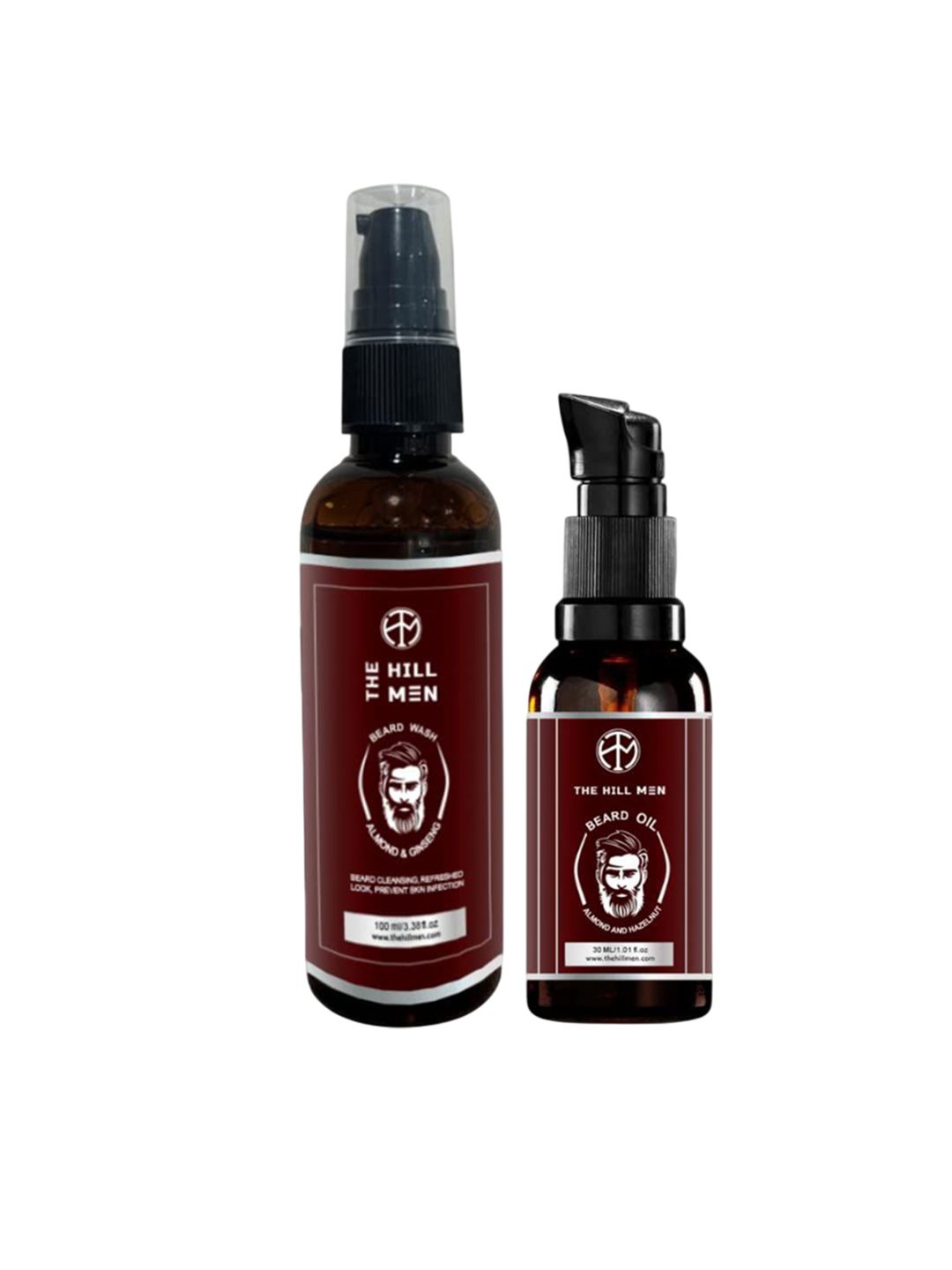 The Hill Men Set Of 2 Beard Oil- 30 ml & Wash- 100 ml