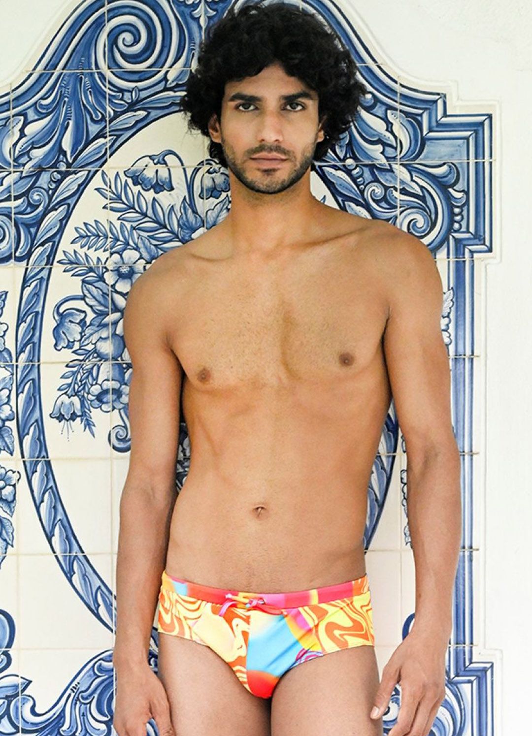 TROVE - 365 Days of Summer Basic Swim Briefs with Nu Rave Print-image-46
