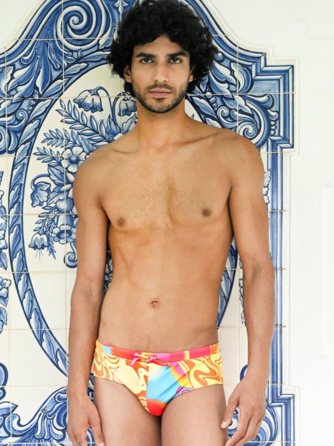 TROVE - 365 Days of Summer Basic Swim Briefs with Nu Rave Print-image-32