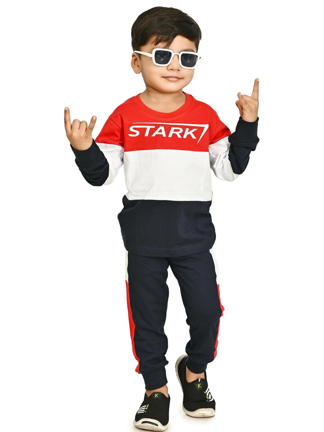 CHANDRIKA Boys Red Clothing Set-picture-30