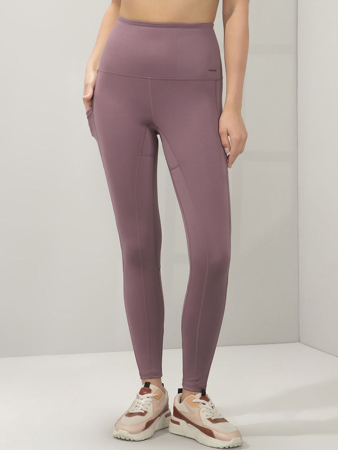 Amante High Rise Slim Fit Tights-image-1