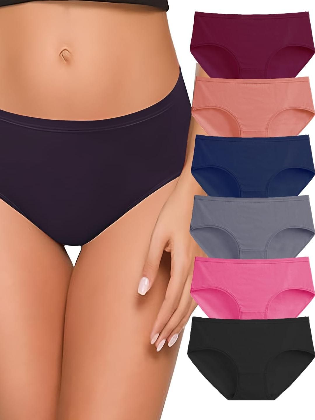 Nicsy Set of 6 Mid-Rise Hipster Briefs-picture-49