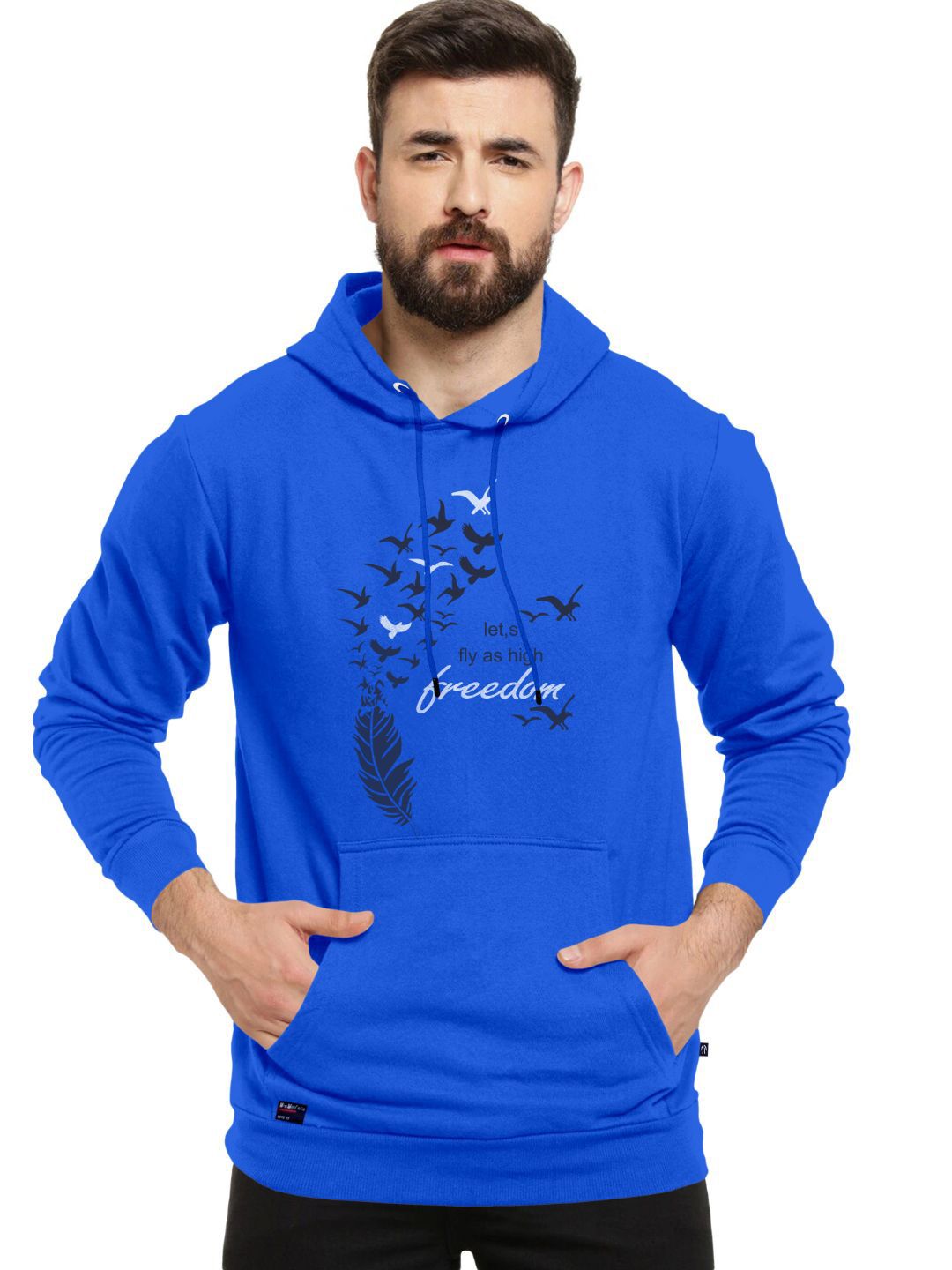 Triptee Men Printed Regular Fit Hooded Sweatshirt-picture-33